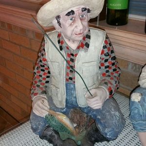 Fisherman figurine